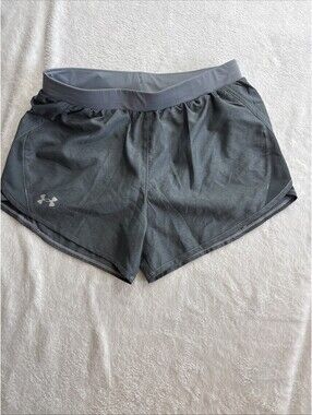 Under Armour Heat Gear Loose Fit Activewear Shorts Women Small Gray (2424)
